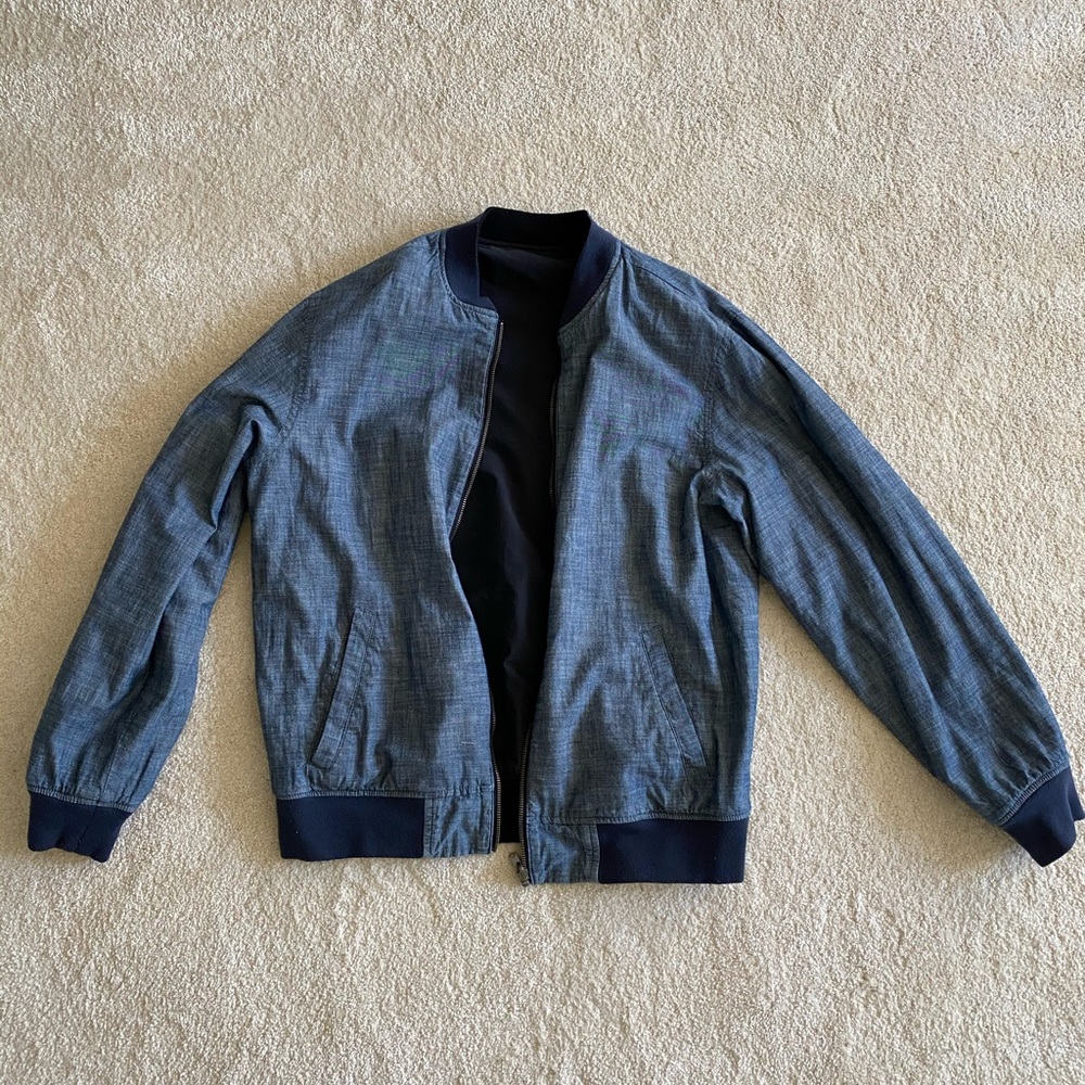 reversible bomber jacket